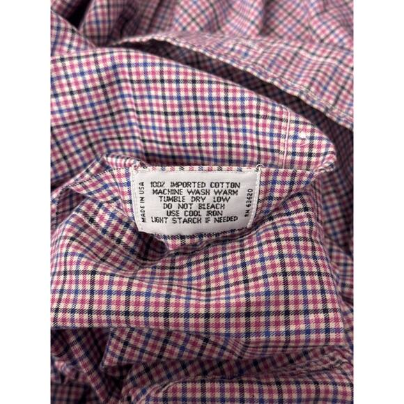 Gitman Bros Shirt Medium Mens Plaid Flannel Long Sleeve Casual Button - Picture 8 of 8